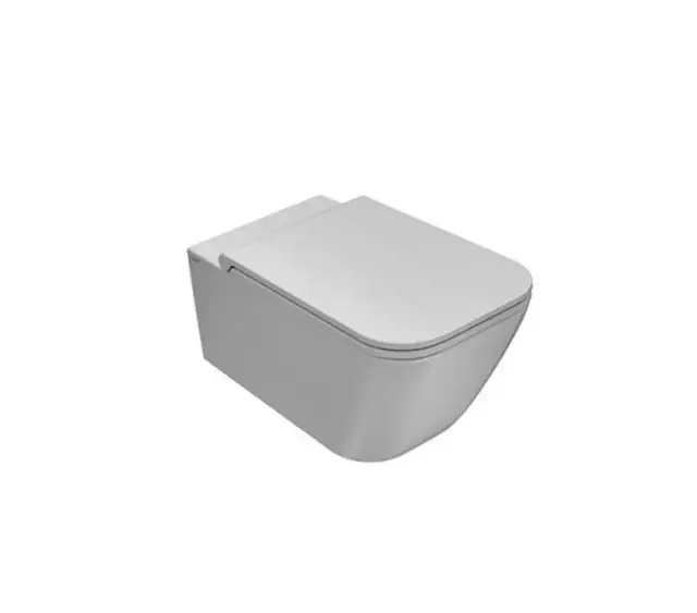 GLOBO STS05BI Унитаз подвесной STONE cm 52 безободковый, крепление в комплекте, цвет bi (Bianco)