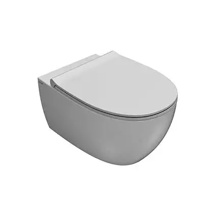 GLOBO MDS03BO Унитаз подвесной 4ALL 54 см безободковый, крепление в комплекте, цвет bo (Bianco opaco