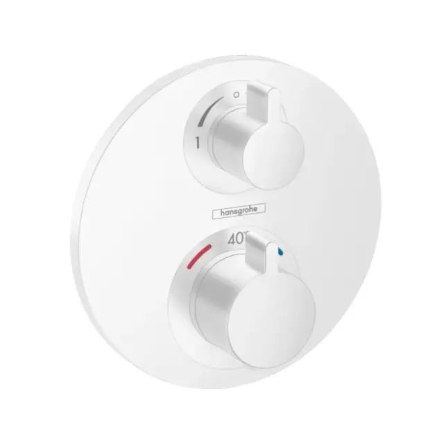 Смеситель для душа, Hansgrohe, Ecostat S, цвет-белый матовый