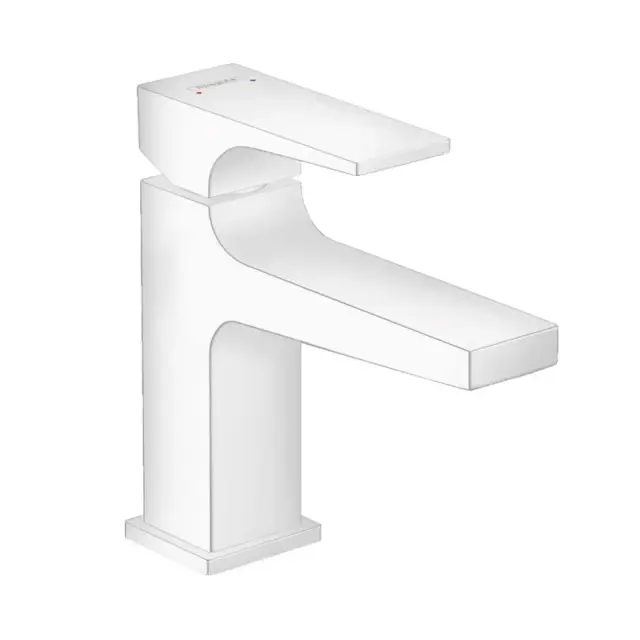 Смеситель для раковины, Hansgrohe, Metropol, цвет-белый матовый