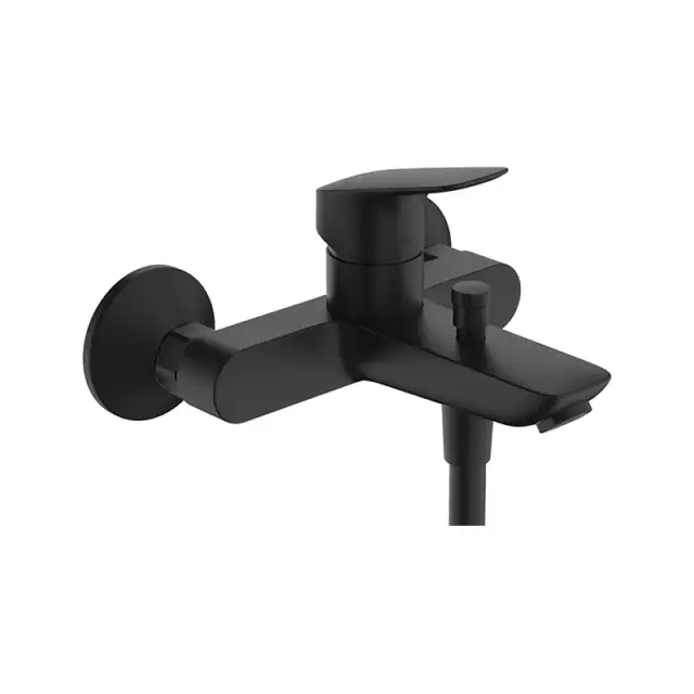 Смеситель для ванны и душа, Logis, цвет-черный матовый