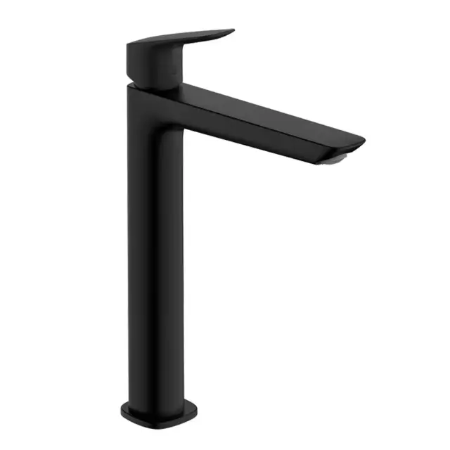 Смеситель для раковины, Hansgrohe, Logis, цвет-чёрный матовый