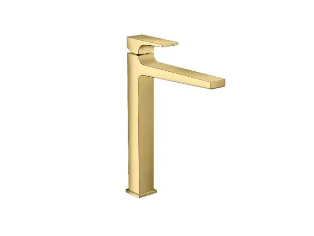 Смеситель для раковины, Hansgrohe, Metropol, цвет-полированное золото