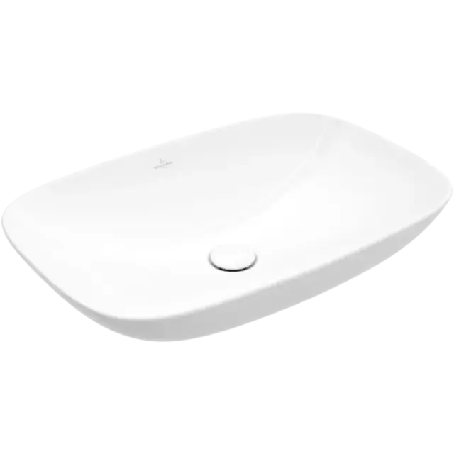 Раковина, Villeroy&Boch, Loop&Friends, шгв 620*420*120, отверстия для смесителя-отсутствуют, цвет-альпийский белый (белый Alpin)