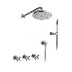 Nicolazzi 2233EXTCR27 Внешняя часть душевого набора с ручным душем и верхней лейкой