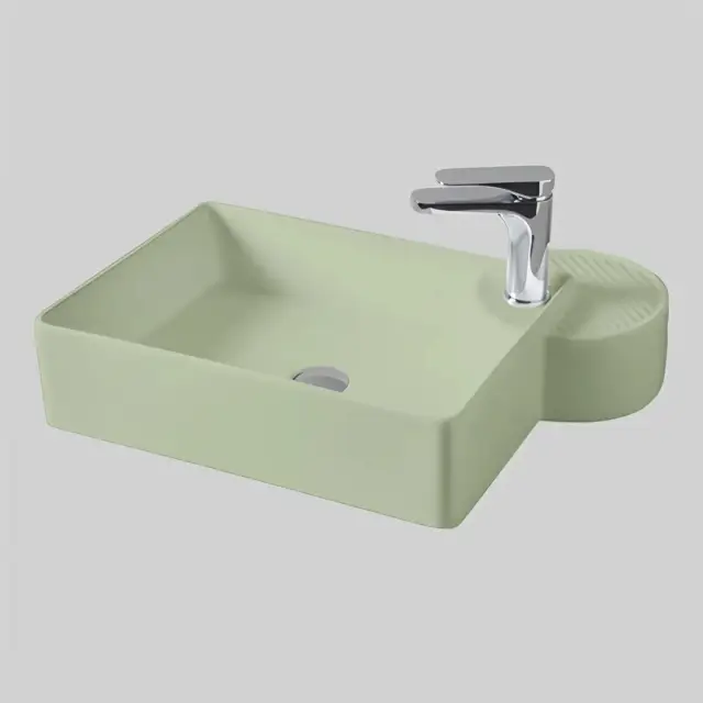 Раковина Art Ceram Cartesio CAL002.35.00 Цвет- зеленый глянцевый