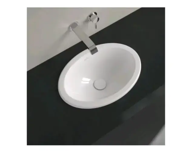 Раковина, Villeroy&Boch, Loop&Friends, шгв 570*410*215, отверстия для смесителя-отсутствуют, цвет-альпийский белый (белый Alpin)