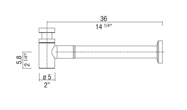 Сифон Rifra AC39451 хром