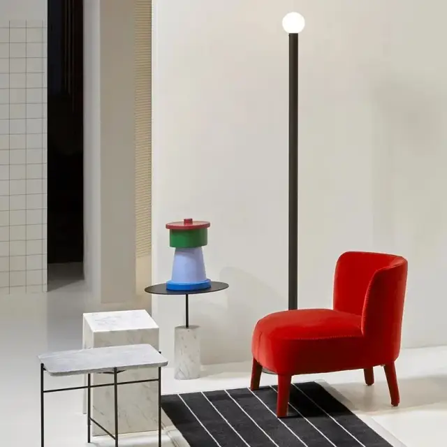 Светильник для ванной Antonio Lupi APOLLO APOLLOT1 структура NERO GOFFRATO-545/осн. STONE BASALTINA