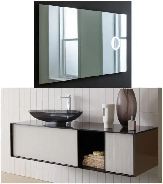 Комплект мебели с раковиной Artelinea Quadra QUP69+QUT29+QUVN+RQUC+KQUC+B.90 FU+TOBDD 80 фронт flutes bianco (B3)/топ и корпус cashmere silk (E3)