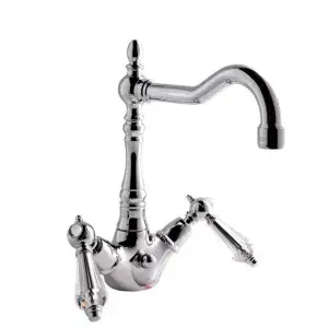 Смеситель для раковины Carlo Frattini Herend chic F5411CSG (COR) матовый, золото / swarowski