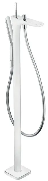 Смеситель для ванны HANSGROHE Pura vida 15473400+10452180 хром / белый