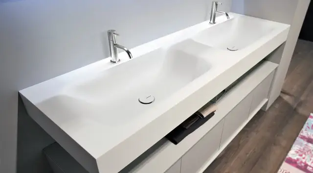 Раковина Antonio Lupi Segno/Corian CRS54.180 + SEGNO72*2 белый