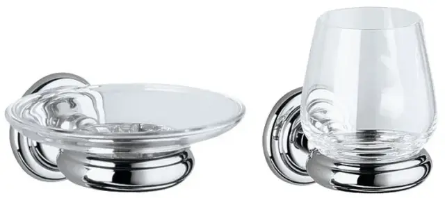 Мыльница Keuco Astor 02155019000+02150019000 хром/хрусталь