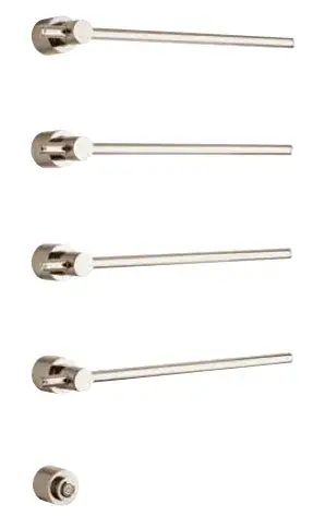 Полотенцесушитель электрический Margaroli M Sole 622.BN BRUSHED NICKEL