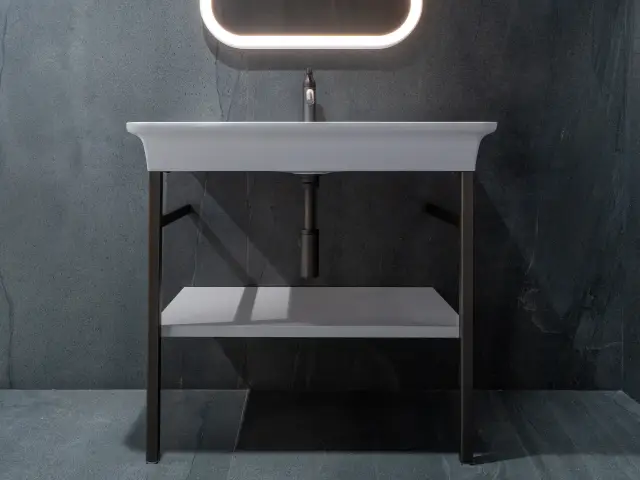 Консоль для ванной комнаты Agape NOVECENTO XL ACER1072BR Brunitto spazzolato