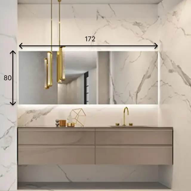 Зеркало для ванной Oasis DALÌ FULL 0DAFSP080171.8