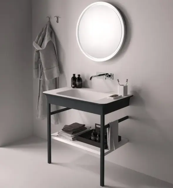 Консоль для ванной комнаты Agape NOVECENTO XL ACER1072G матовый темно-серый