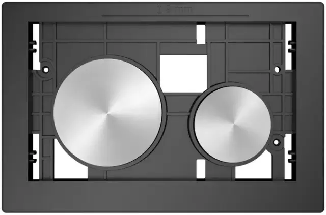 Клавишы смыва 20.8*h13.6, нержавеющая сталь, сатин