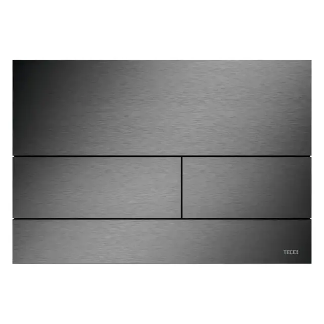 Клавиша Tece Square 2 9240846 чёрный брашированный хром