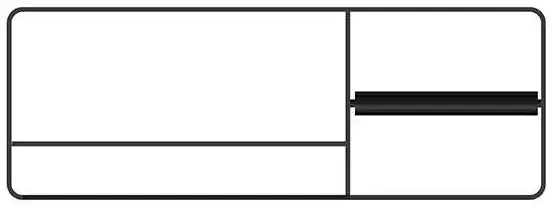 Рейлинг для аксессуаров с полотенцедержателем и держателем туалетной бумаги DX 41*13*2.5h черный матовый