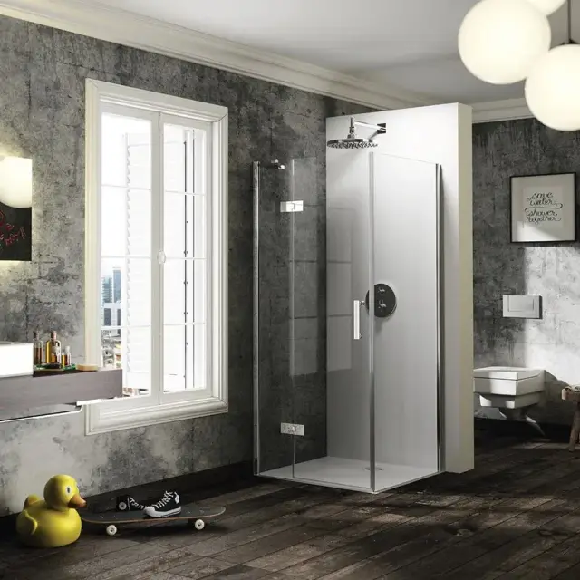 Боковая стенка для душевой кабины HUPPE SOLVA SAK C SOLO T 21HW1X0900927000 блестящее серебро/прозрачное стекло