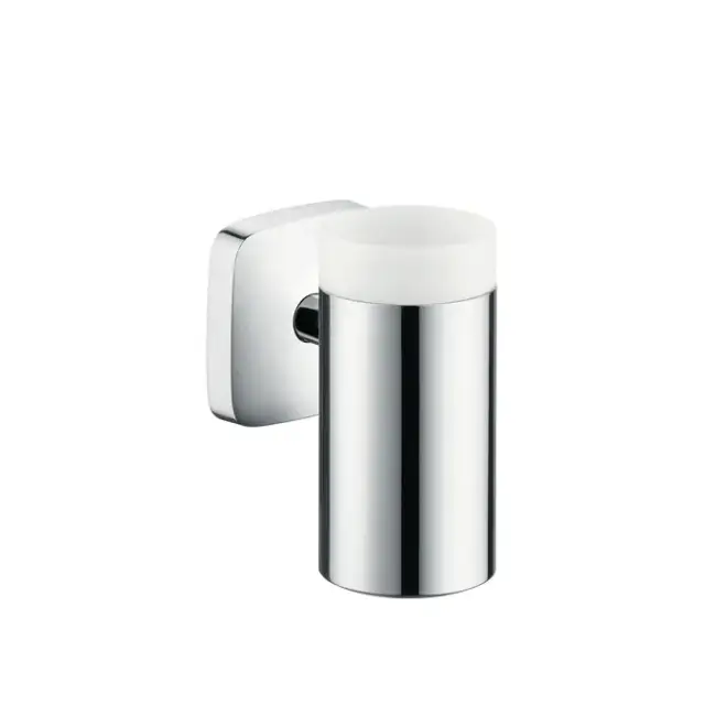 Стакан HANSGROHE Pura vida 41504000 керамика / хром