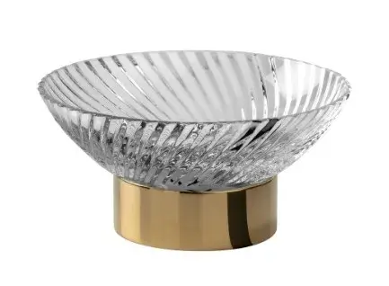 Мыльница Cristal&Bronze INFINI FS14-C13-601 хрусталь/Polished Soft Gold