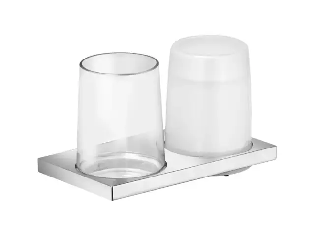 Стакан Keuco EDITION 11 11153019000 хром, хрусталь прозрачный/матовый