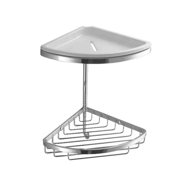 Мыльница Colombo Design Complementi B9601 хром/белый