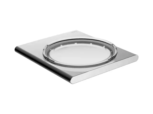 Мыльница Keuco EDITION 400 11555019000 хром/матовое хрустальное стекло