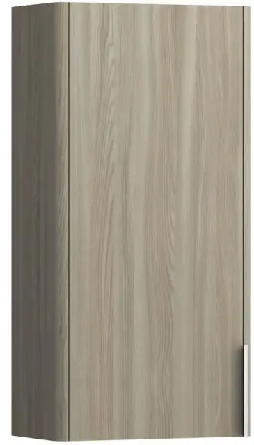 Шкафчик 1 дверка DX 35*18.5*70h светлый вяз-262/ручка-алюминий