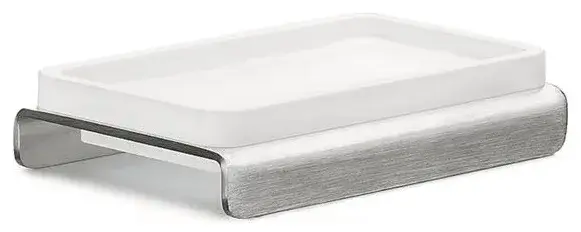 Мыльница Colombo Design OVER B7040.sati матовая нержавеющая сталь/стекло