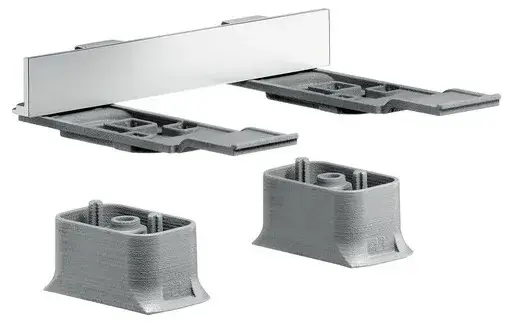 Комплект адаптеров для монтажа на рейлинге хром