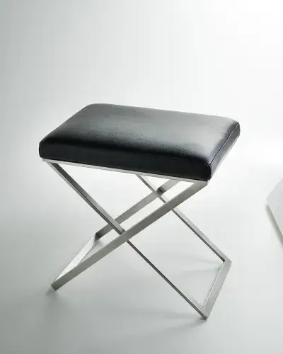 Сиденье для ванной 3SC LINO&LONE LONE/XS/02.NX сталь сатинированная-MATT SATIN NICKEL сиденье-кожа гладкая Nero-02