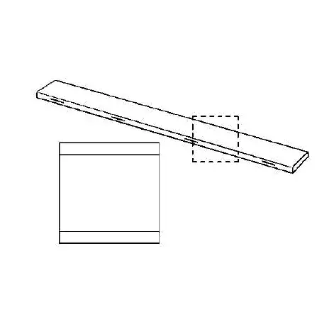 Дизайн - решетка ER3 (X1), 100 см, матовое покрытие