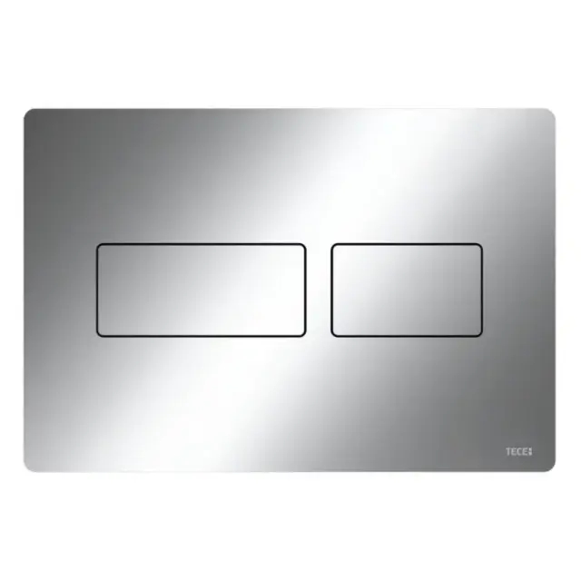 Панель смыва с двумя клавишами для фронтальной или верхней установки 22*0.6*h15 хром глянцевый