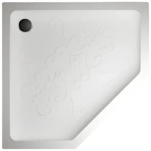 Поддон Devon&Devon Arabesque Penta 1DEPDARABPEN90A цвет-белый