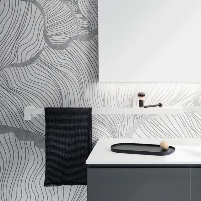 Держатель для полотенец Arbi TOKH A973.DX опоры-CORIAN BIANCO/BIANCO