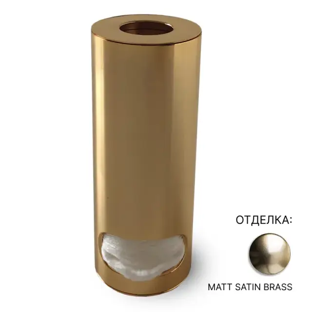 Контейнер для ватных дисков/палочек 3SC Elements TOC48LX цвет-MATT SATIN BRASS