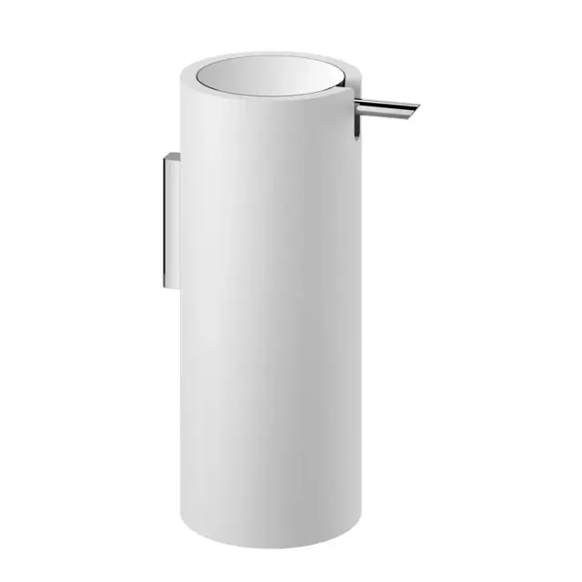 Дозатор Decor Walther STONE WSP 0972254 mineral-cast white matt, хром