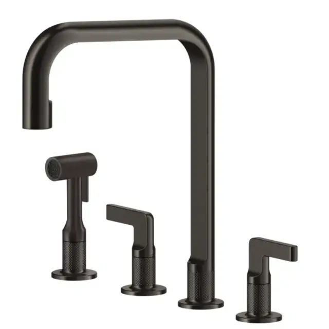 Смеситель для кухни Gessi INCISO 58703#707 цвет-Black Metal Brushed PVD