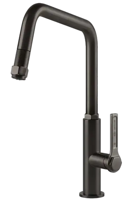 Смеситель для кухни Gessi OFFICINE 60053#707 цвет-Black Metal Brushed PVD