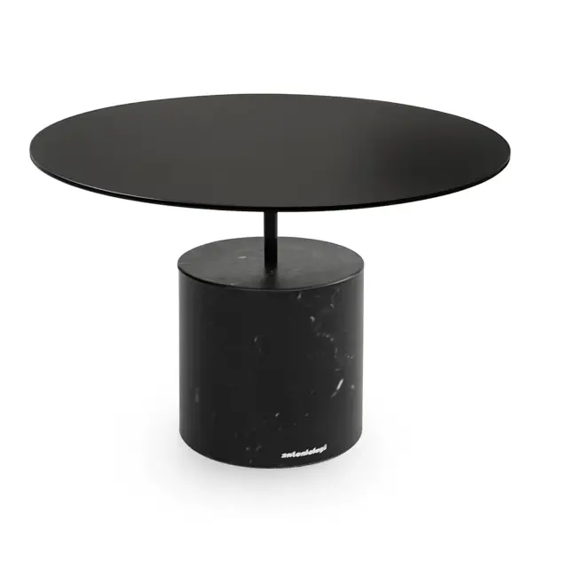 Столик для ванной комнаты Antonio Lupi BIVIO BIVIO6 основание NERO MARQUINIA, структура - сталь NERO GOFFRATO