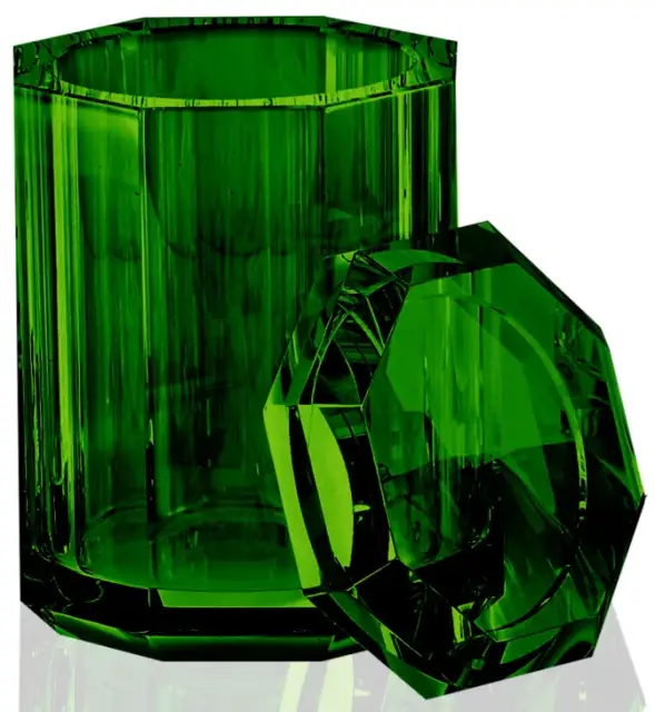 Контейнер для ватных дисков/палочек Decor Walther KRISTALL KR BMD 0931496 English green