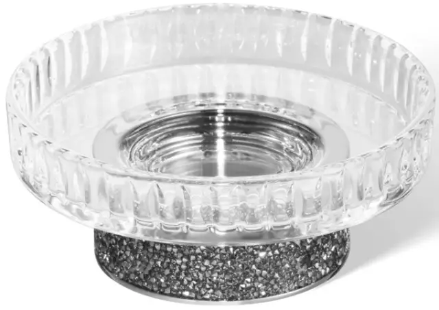 Мыльница Decor Walther ROCKS STS 0934300 хром/прозрачный/кристаллы Swarovski