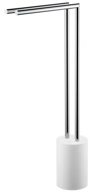 Держатель для полотенец Decor Walther STONE HT2 0971754 mineral-cast white matt, хром