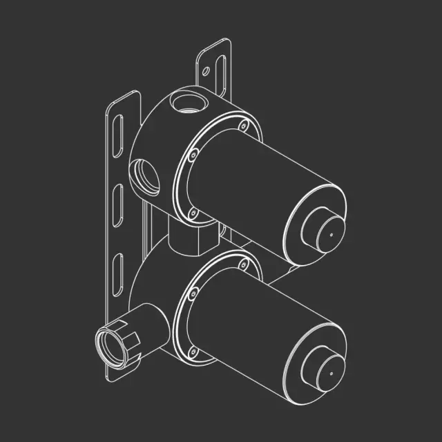 Встраиваемая часть смесителя