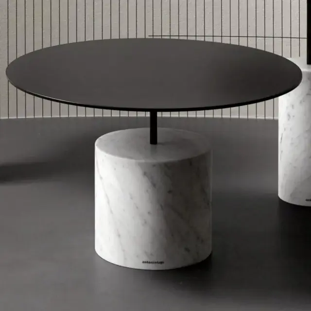 Столик для ванной комнаты Antonio Lupi BIVIO BIVIO6 основание MARMO CARRARA, структура - сталь KAJAL GOFFRATTO-5101