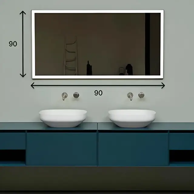 Зеркало для ванной Antonio Lupi VERTICE VERTICE90W.90 рамка-черная